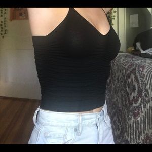 Black tank top